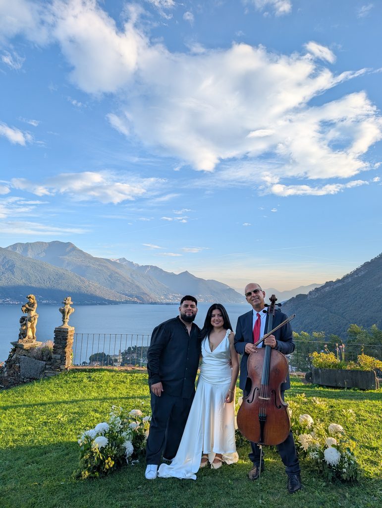Elopment Music in Italy. Wedding Cellist Italy